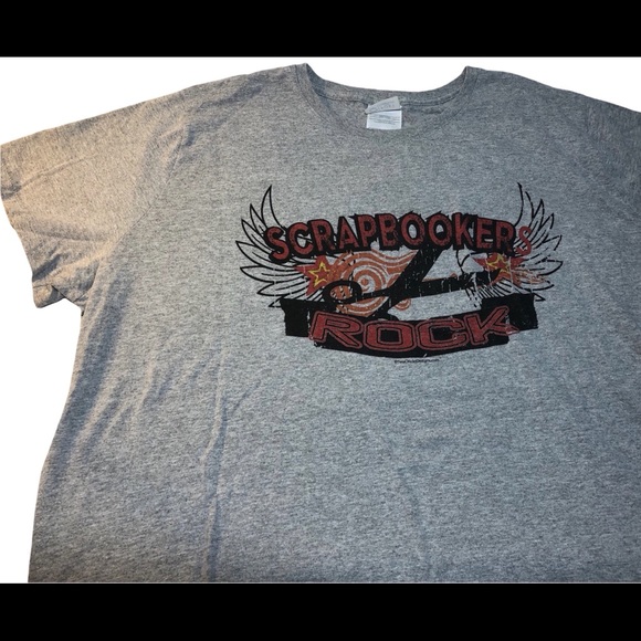 Scrapbookers Rock tee T-shirt 3X - Picture 9 of 9